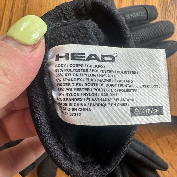 HEAD Sensatec Black Winter Gloves - Picture 3 of 3